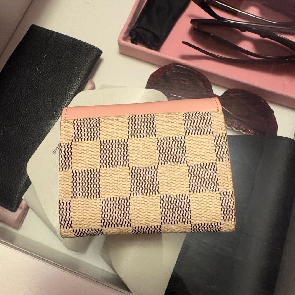 Pink & Beige Damier Mini Wallet - Picture 2 of 5